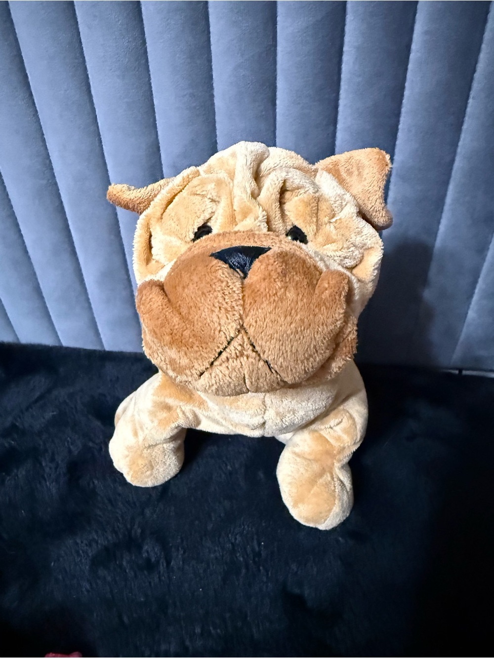 Webkinz Shar Pei Plush HM416 Ganz Stuffed Dog No Code Tan Puppy